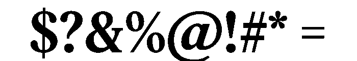 Feature Flat Text Bold Font OTHER CHARS