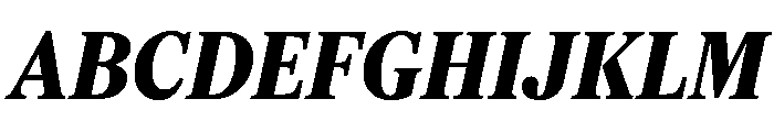 Feature Flat Text Extrabold Italic Font UPPERCASE