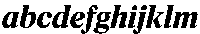Feature Flat Text Extrabold Italic FONT