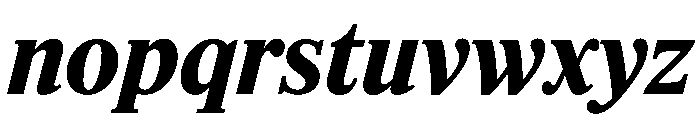 Feature Flat Text Extrabold Italic Font LOWERCASE