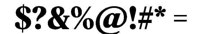 Feature Flat Text Extrabold Font OTHER CHARS