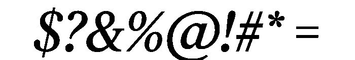 Feature Flat Text Regular Italic Font OTHER CHARS