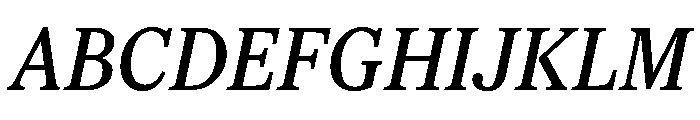 Feature Flat Text Regular Italic Font UPPERCASE