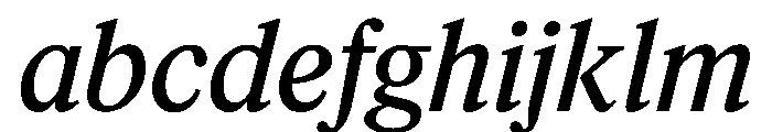 Feature Text Regular Italic FONT