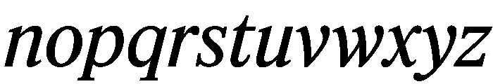 Feature Text Regular Italic Font LOWERCASE