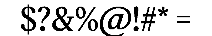 Feature Text Regular Font OTHER CHARS