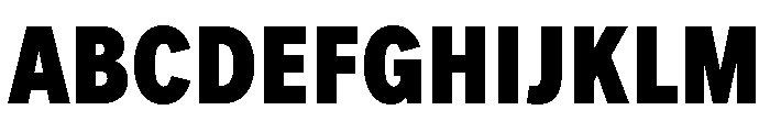 FeedSansCondensed Black Font UPPERCASE