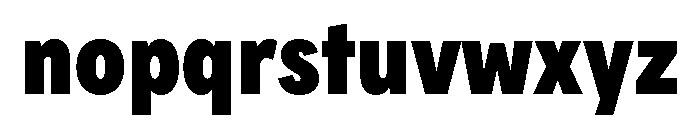 FeedSansCondensed Black Font LOWERCASE