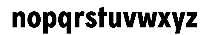 FeedSansCondensed Bold Font LOWERCASE