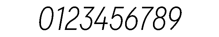 FeedSansCondensed ExtralightItalic Font OTHER CHARS