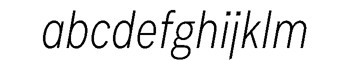 FeedSansCondensed ExtralightItalic FONT