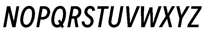 FeedSansCondensed Italic Font UPPERCASE