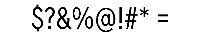 FeedSansCondensed Light Font OTHER CHARS