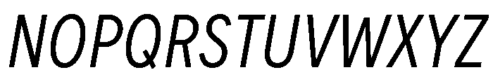 FeedSansCondensed LightItalic Font UPPERCASE
