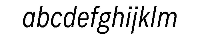FeedSansCondensed LightItalic FONT