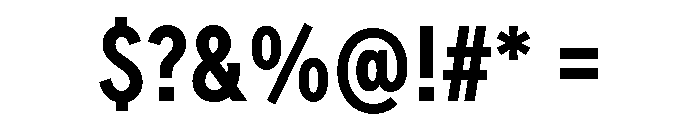 FeedSansCondensed Medium Font OTHER CHARS