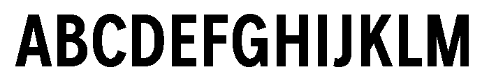 FeedSansCondensed Medium Font UPPERCASE