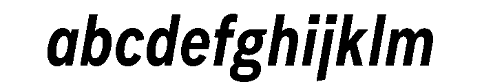 FeedSansCondensed MediumItalic FONT