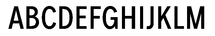 FeedSansCondensed Regular Font UPPERCASE
