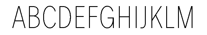 FeedSansCondensed Thin Font UPPERCASE