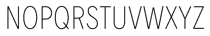 FeedSansCondensed Thin Font UPPERCASE