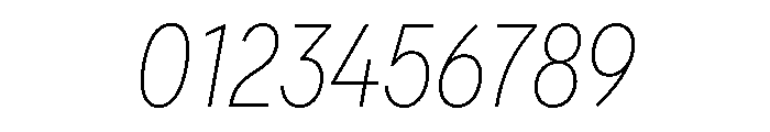 FeedSansCondensed ThinItalic Font OTHER CHARS