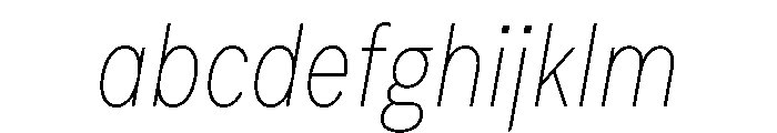 FeedSansCondensed ThinItalic FONT