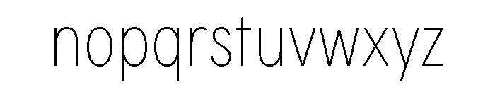 FeedSansCondensed Thin Font LOWERCASE