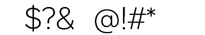 Felicettev0.2 Light Font OTHER CHARS