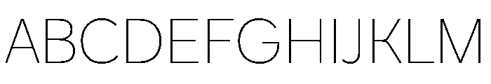 Felicettev0.2 Thin Font UPPERCASE