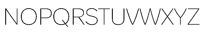 Felicettev0.2 Thin Font UPPERCASE