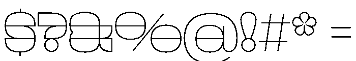 FelkaLine Normal Font OTHER CHARS