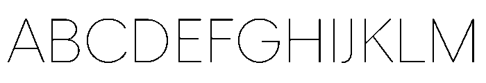 Fellix TRIAL Thin Instance Font UPPERCASE