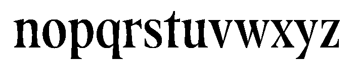 Fenul TRIAL CompressedBold Instance Font LOWERCASE