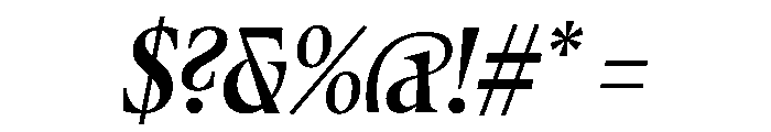 Fenul TRIAL CompressedBoldItalic Instance Font OTHER CHARS