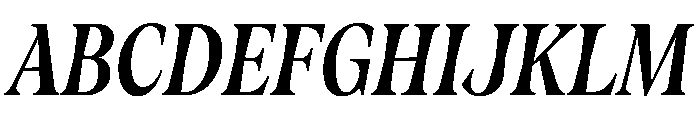 Fenul TRIAL CompressedBoldItalic Instance Font UPPERCASE