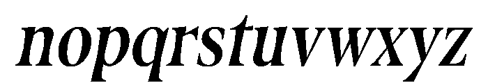 Fenul TRIAL CompressedBoldItalic Instance Font LOWERCASE