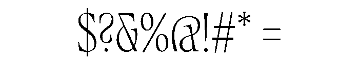 Fenul TRIAL CompressedBook Instance Font OTHER CHARS