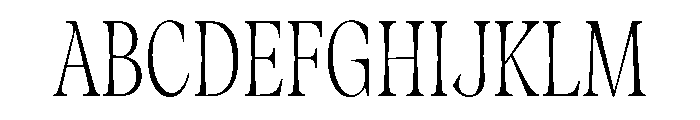 Fenul TRIAL CompressedBook Instance Font UPPERCASE