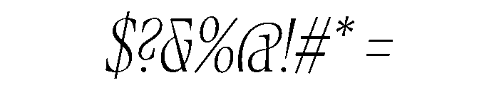 Fenul TRIAL CompressedBookItalic Instance Font OTHER CHARS