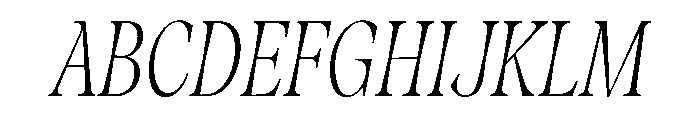 Fenul TRIAL CompressedBookItalic Instance Font UPPERCASE