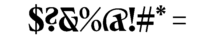 Fenul TRIAL CompressedHeavy Instance Font OTHER CHARS