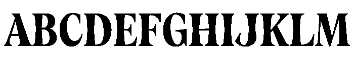 Fenul TRIAL CompressedHeavy Instance Font UPPERCASE
