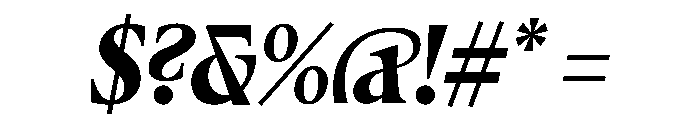 Fenul TRIAL CompressedHeavyItalic Instance Font OTHER CHARS