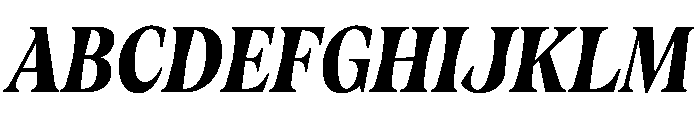 Fenul TRIAL CompressedHeavyItalic Instance Font UPPERCASE
