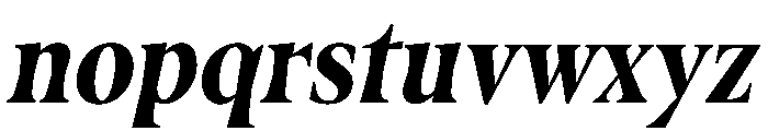 Fenul TRIAL CompressedHeavyItalic Instance Font LOWERCASE