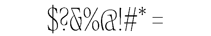 Fenul TRIAL CompressedLight Instance Font OTHER CHARS