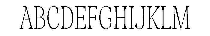 Fenul TRIAL CompressedLight Instance Font UPPERCASE