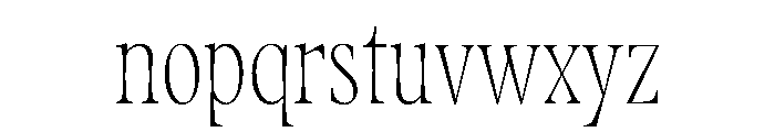 Fenul TRIAL CompressedLight Instance Font LOWERCASE
