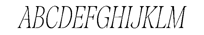 Fenul TRIAL CompressedLightItalic Instance Font UPPERCASE